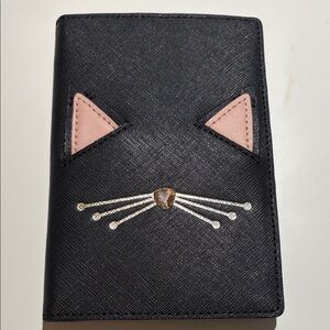 Kate Spade Black Cat Card & Passport Holder